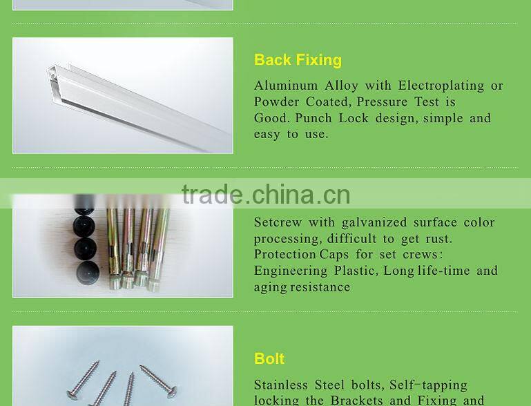 Durable aluminum awning roof bracket rain protection for windows