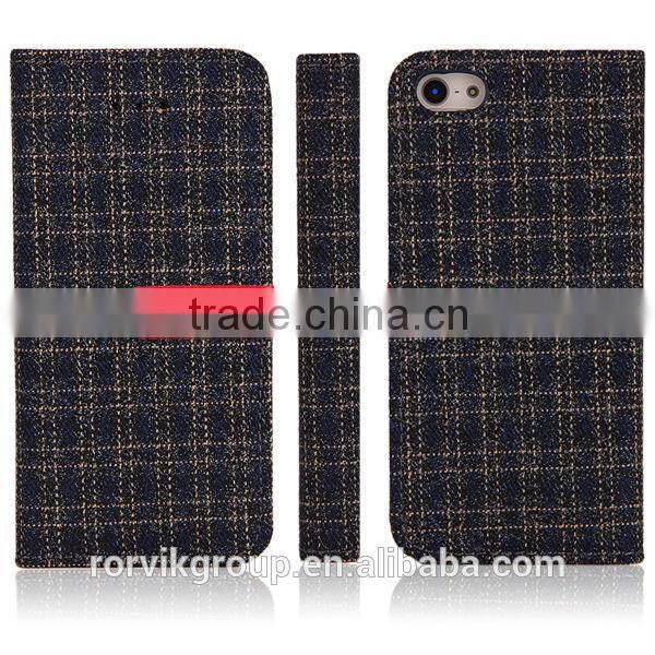 New Product For Apple iPhone5 Leather Cases, Flip Leather Case for iPhone5 With Card Slot