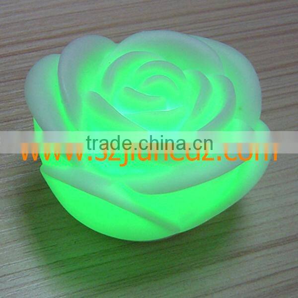 Colorful Romantic Rose Flower Vase Light