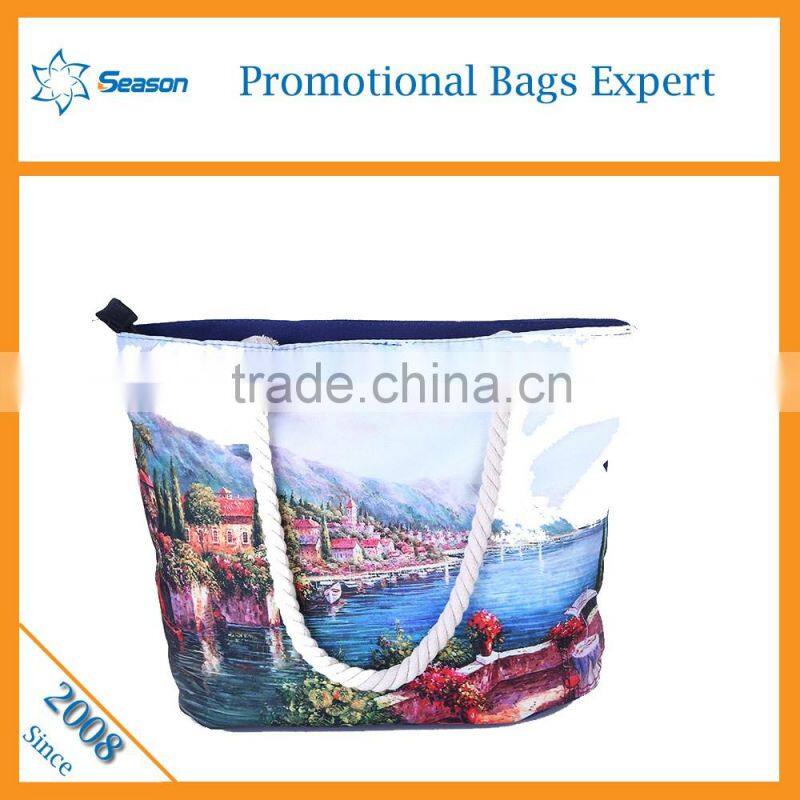 Custom Printed Women Canvas Tote Shoulder Bags Women Handbags