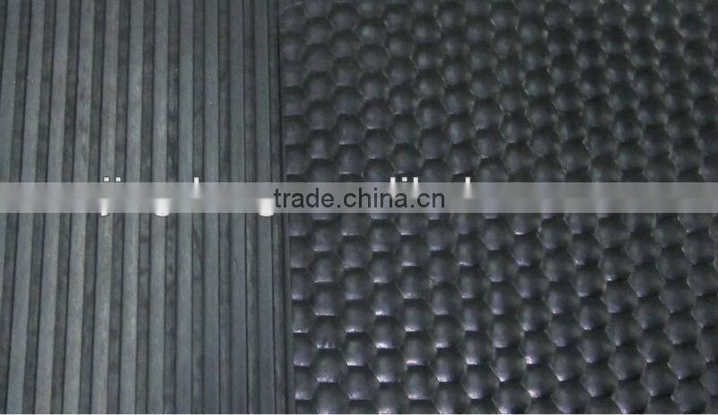 Hammer Grooved with Fine-rib Bottom Rubber Sheet