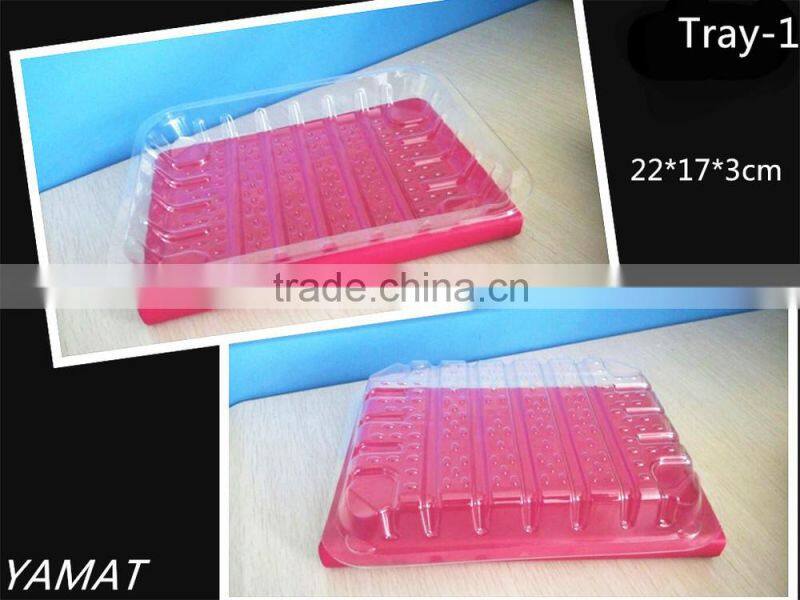 Yamat PET Plastic Tray Transparent for Food Packaging