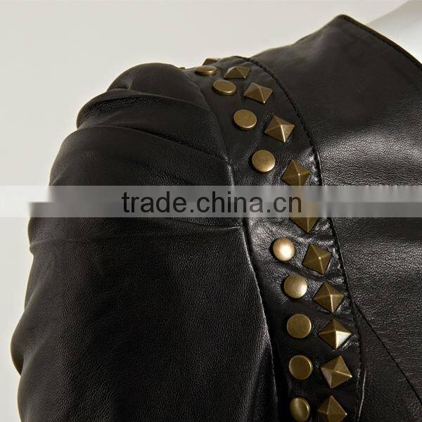 100% pu synthetic leather ladies pu leather clothes