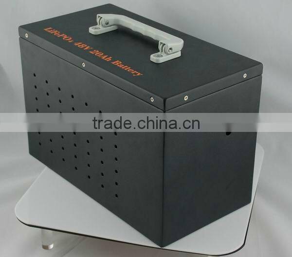 48 volt lithium ion battery 20ah for 3kw motor+BMS+case TB-4820F wholesale price