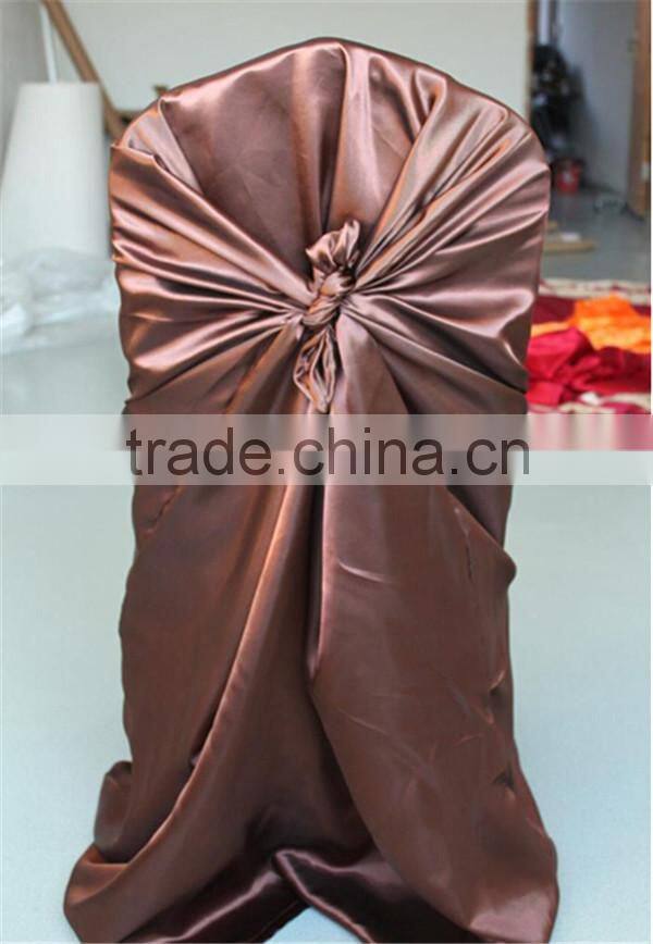 Colorful Wedding Used Satin Chair Cover for Cheap Sale