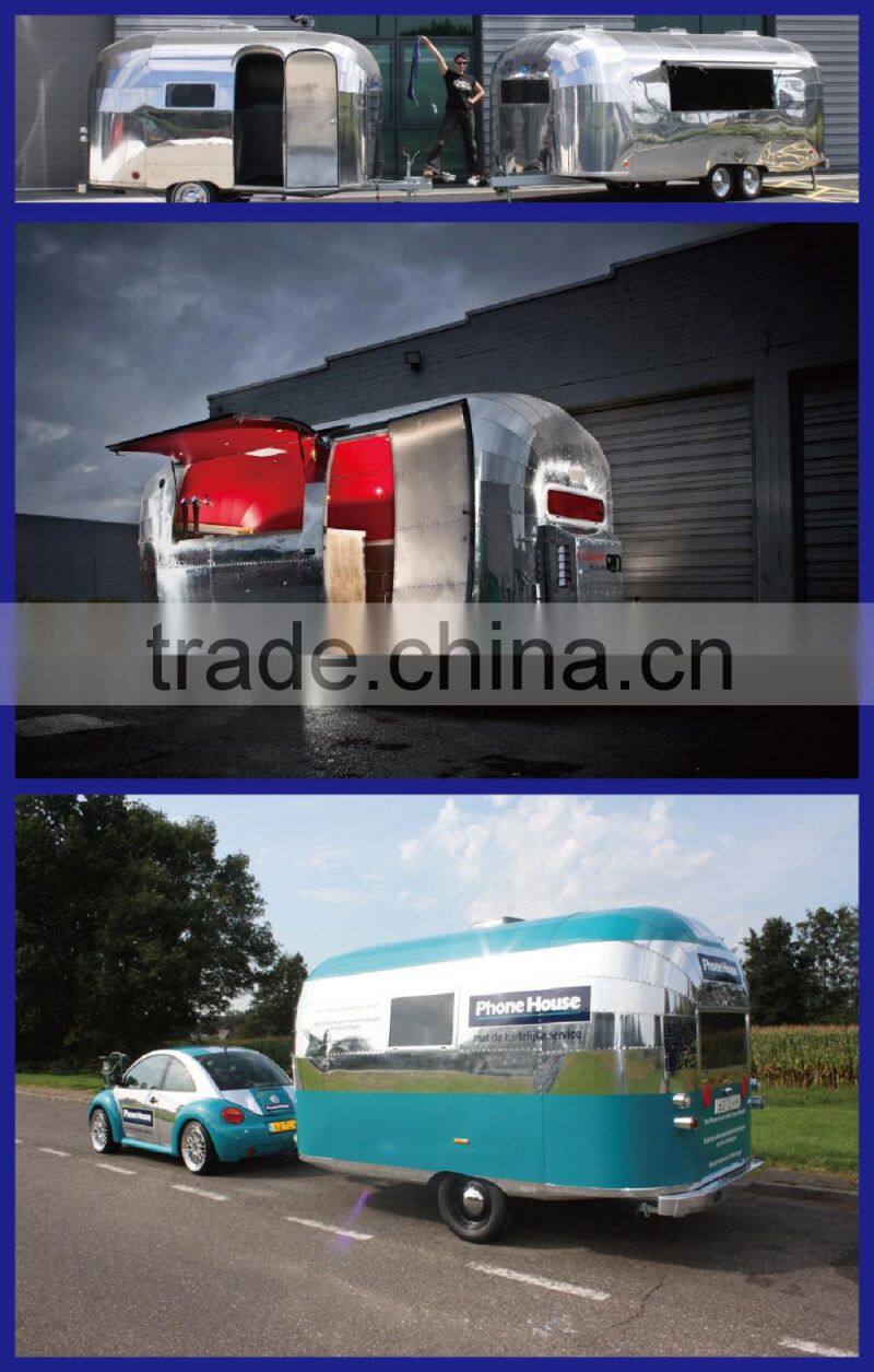 hot sales best quality twin in axle food trailer lunxury food trailer double axle food trailer