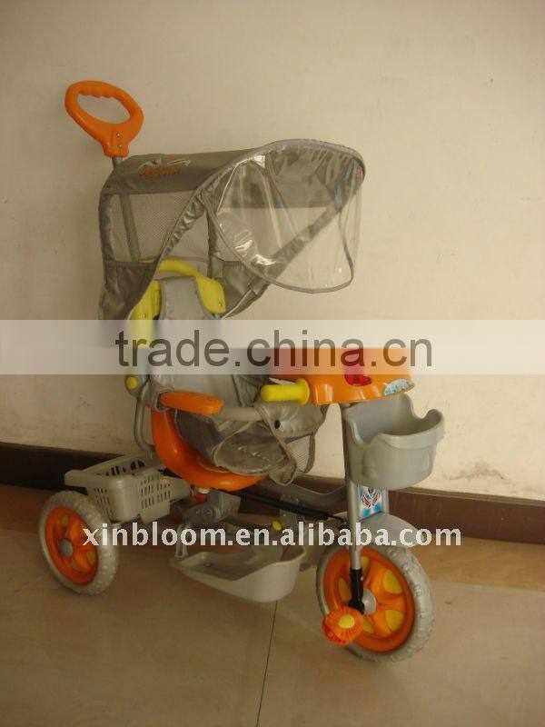 yellow baby tricycle