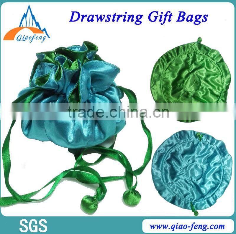 metallic drawstring pouch bag small jewelry bags