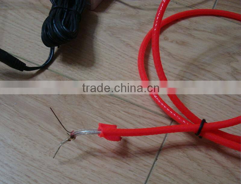 Super pull"Polar light 3"5.0mm el wire +Steel wire 0.55mmX2PCS +Nylon weaves the network