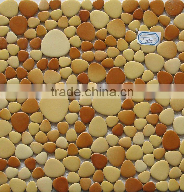 Red colors square shape 5*5mm craft ceramic tile