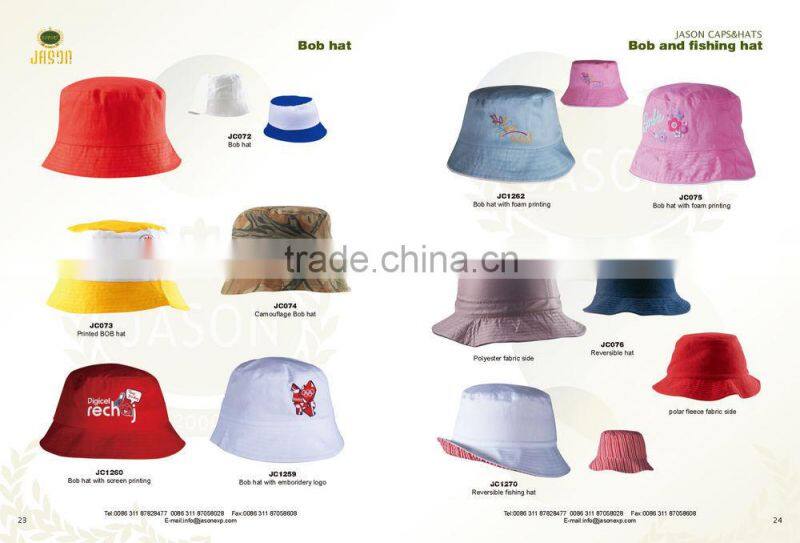 Fashion revsersible bucket hat