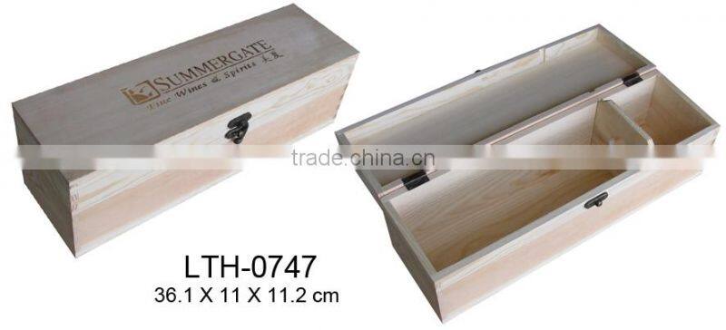 supply wooden wine bottle packing box wholesale wine packing box