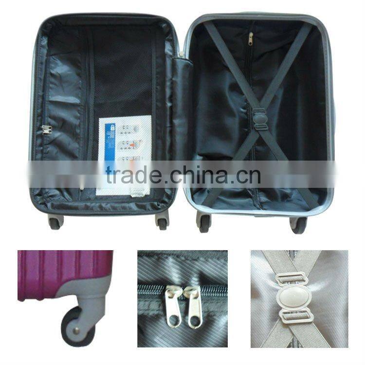 Cool Purple for girl's ABS/PC travel suitcase Hardshell travel luggage set Hot sale suitcase