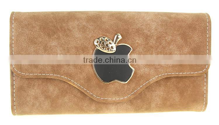 Purse high quality PU bright yellow wallet