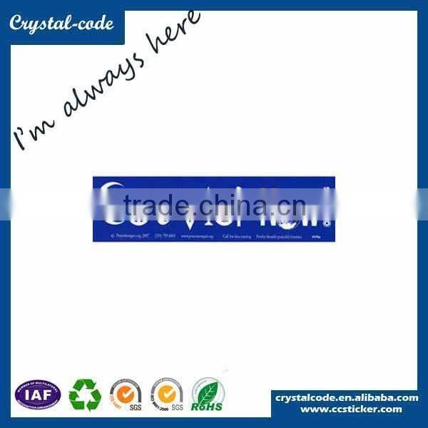 Custom car bumper sticker