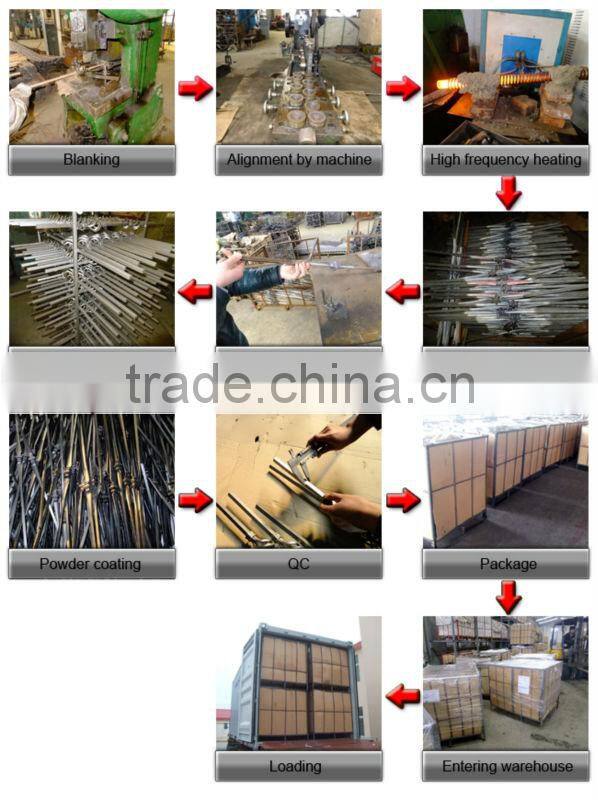 Antique wrought iron balusters