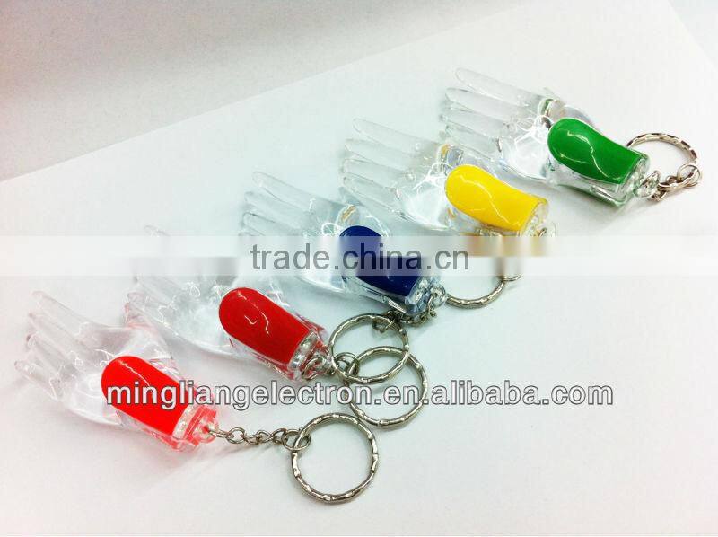 New design led flashing keychain 2014