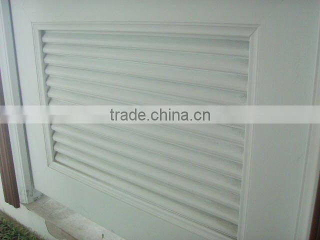 pvc glass louvered door