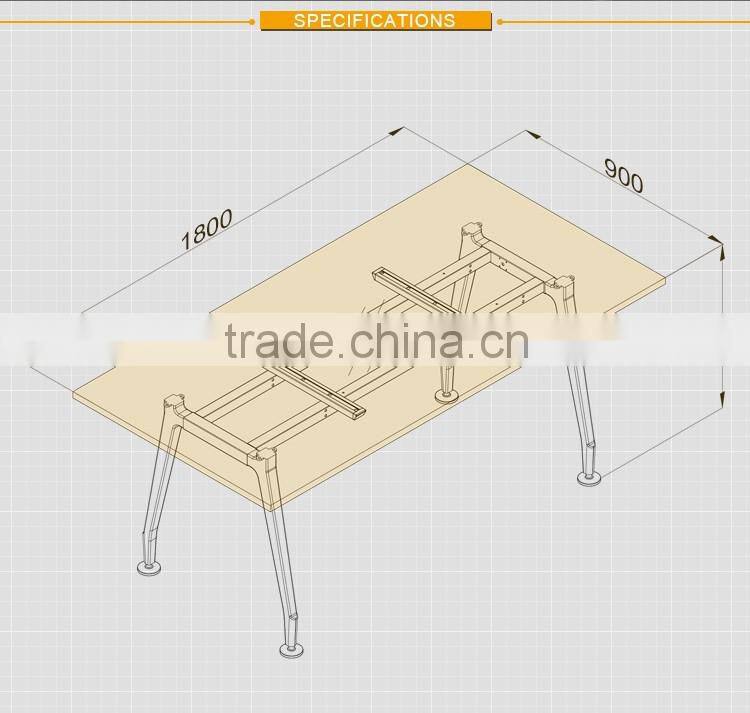 Modern moving cabinet return black tempered modern glass office desk