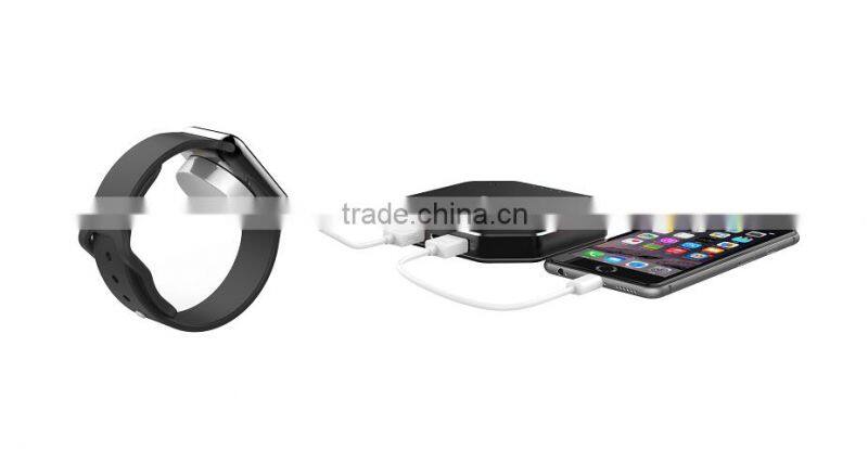 8000mah 2 USB output wireless charger power bank