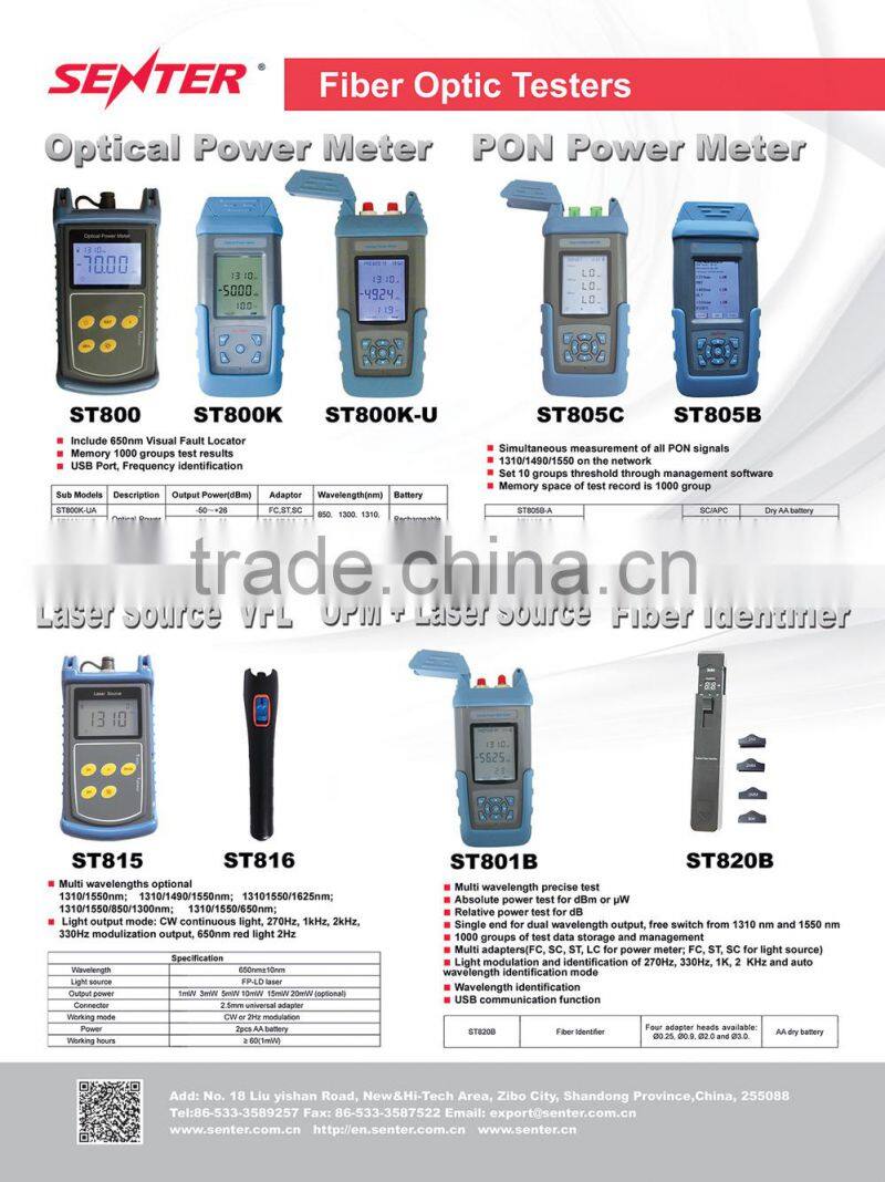 ST816 SENTER visual fault locator,fiber optics testing