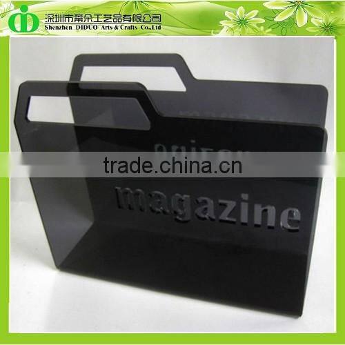 DDG-0017 Trade Assurance Chinese Factory Wholesale Acrylic Magazine Newspaper Storage Holder