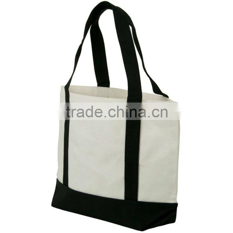Promotional canvas tote shopping bag
