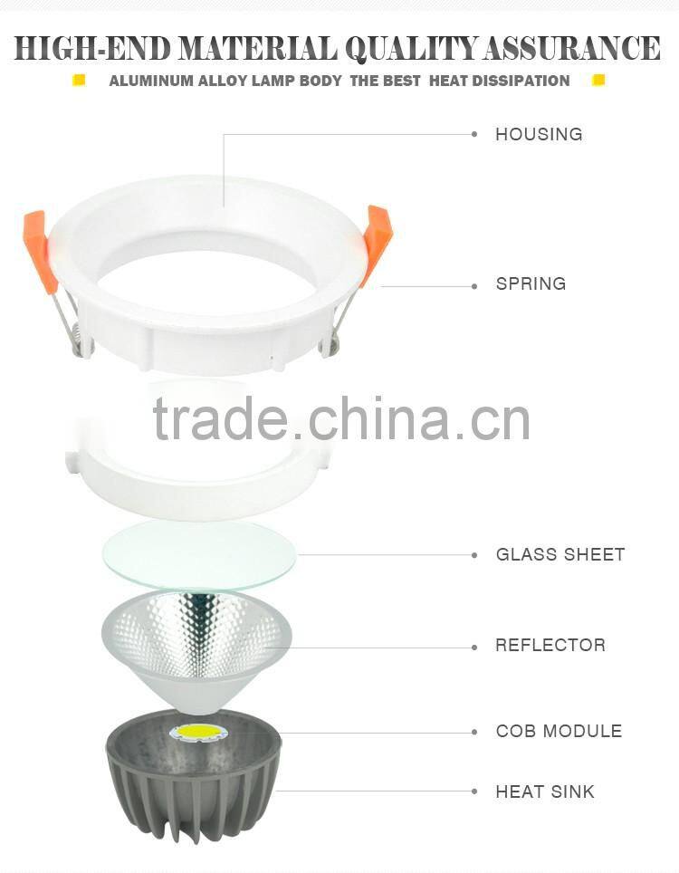 High Quality recessed led downlight led downlight 5w 9w 12w 18w cob led downlight