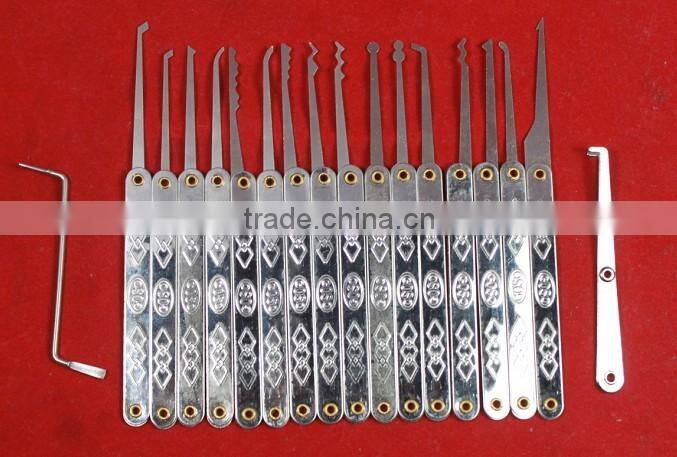 stainless metal 16 pin house door lockpick auto lock pick tool for locksmith