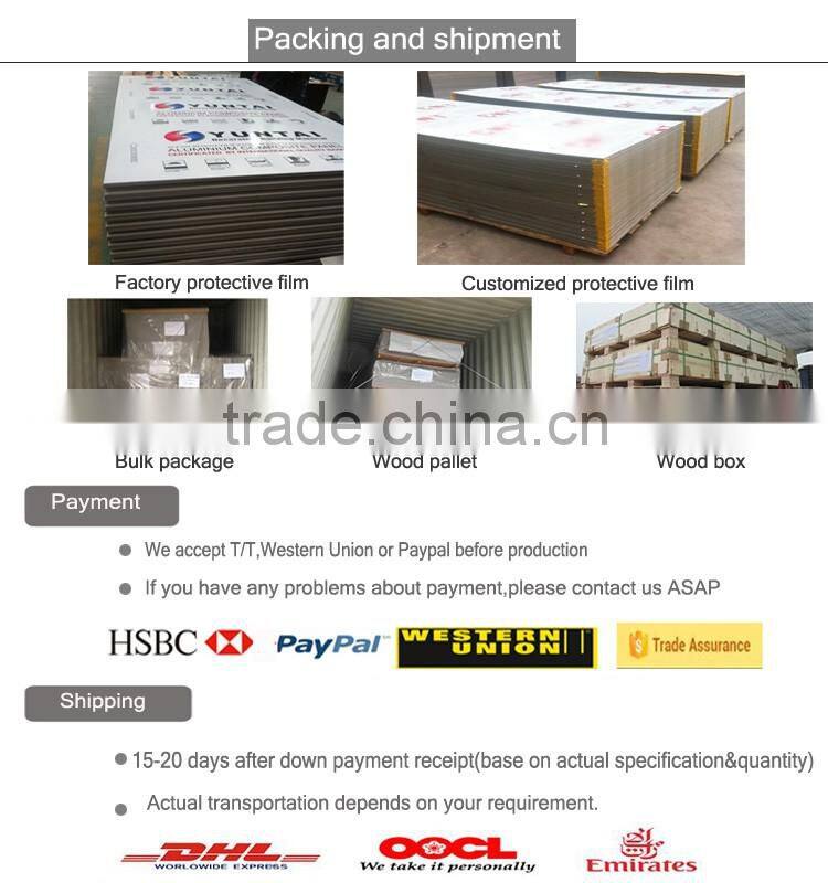 waterproof plastic wood composite sheet interior design acp sheet