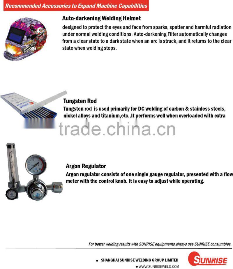 ac dc mosfet inverter tig mma pulse welding machine TIG-250P AC/DC factory direct price hot sale