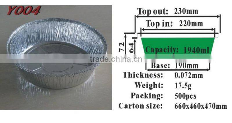 aluminium foil pie pan