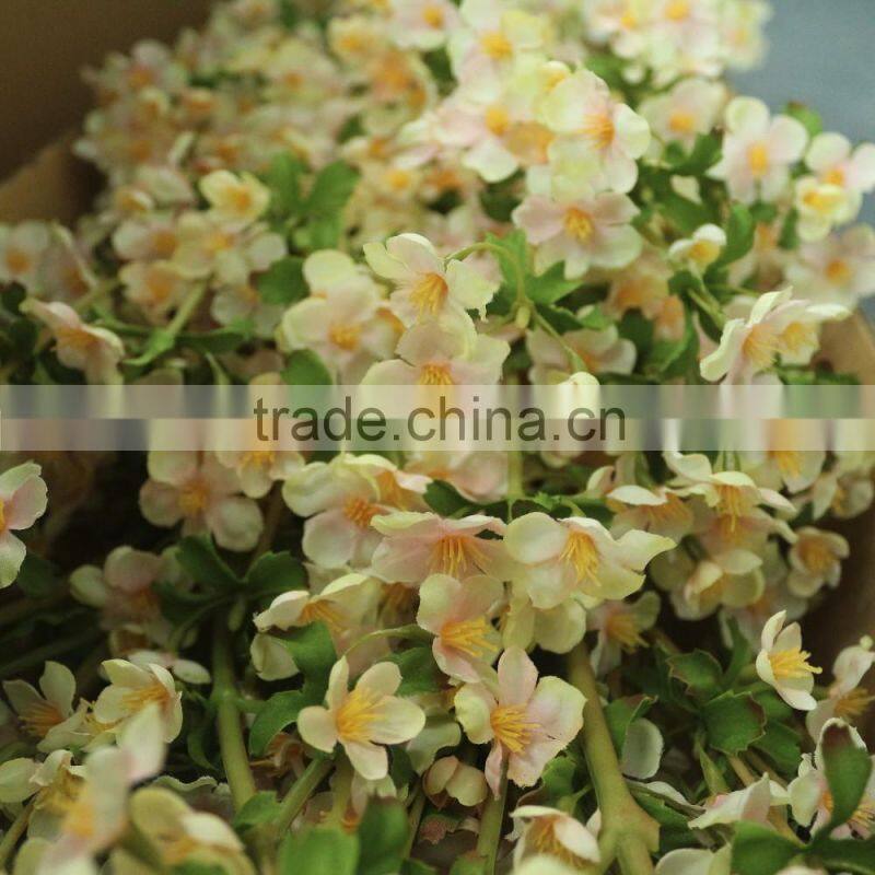 Factory direct wedding decoration pink wintersweet artificial flower plum