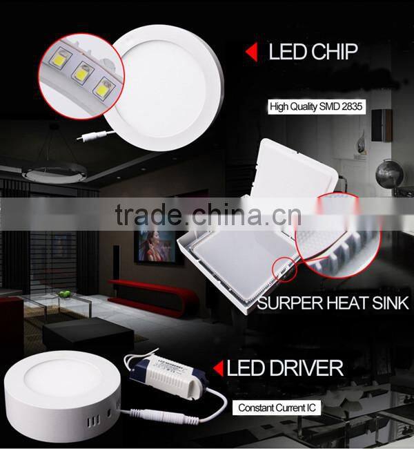 Zhongshan Factory best price square flat lighting 20x20 cm led panel