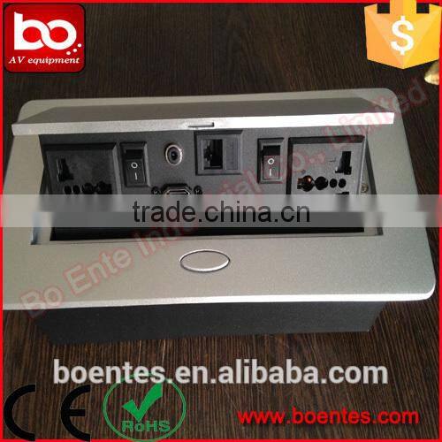 Pop Up Desktop Socket with Power Socket & Switch for Hotel TV control Platform