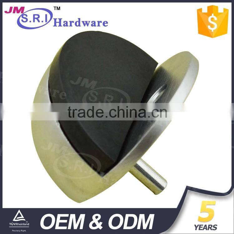 High end semicircle zinc alloy glass door stopper