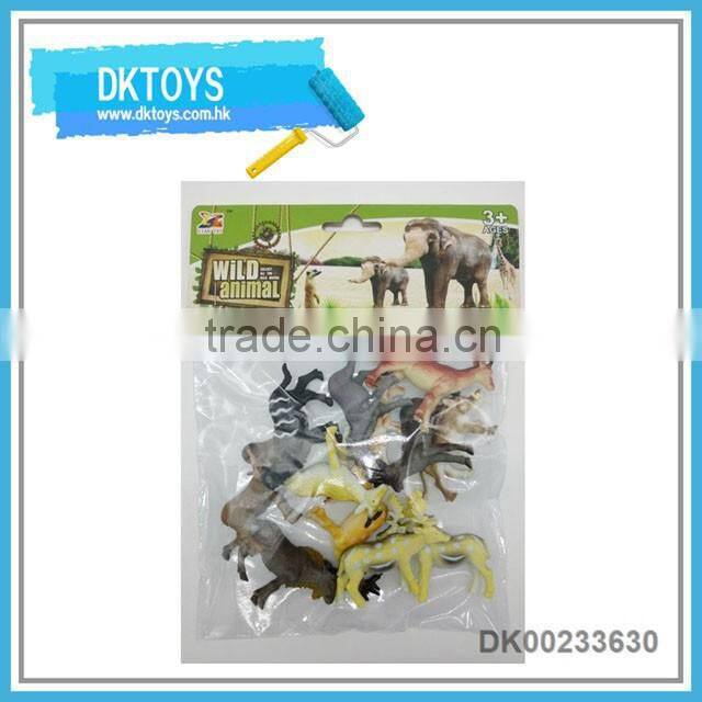 2016 hot selling eco-friendly soft pvc wild animal toys