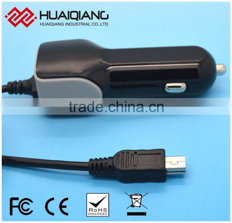 Certificate dual port car usb charger wholesale for cell phone charger