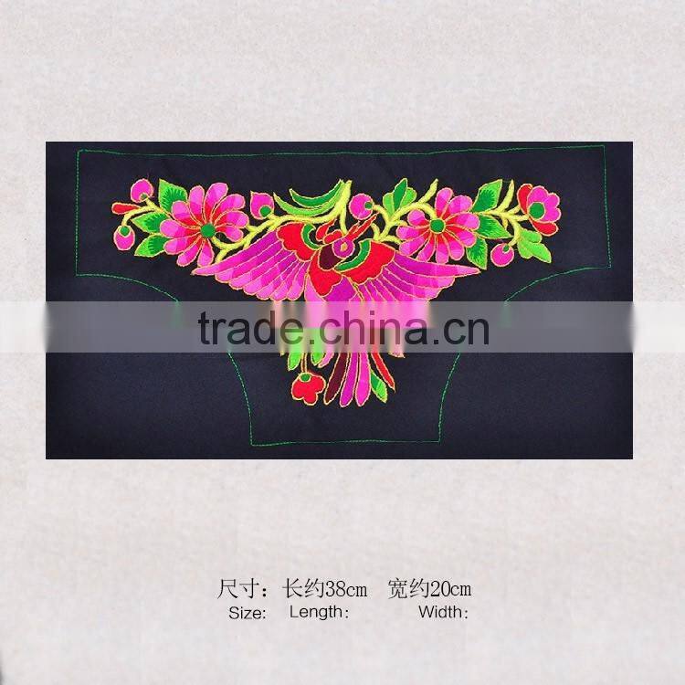 Bird & flowers patterns fabric for wallets Embroidery Ethnic cotton fabrics for bags