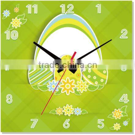 funny design lovely kids room MDF oil painting wall clock