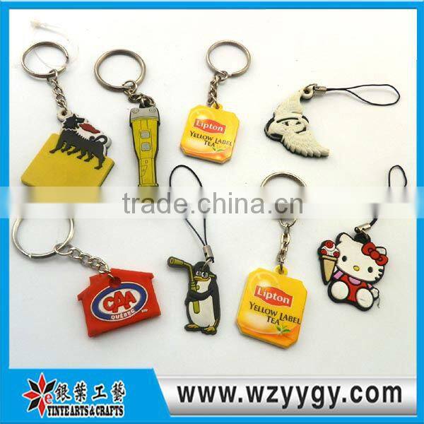 pvc soft animal promotion key chain
