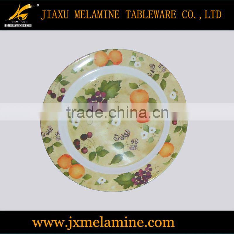 6"-14" flat melamine ware plate