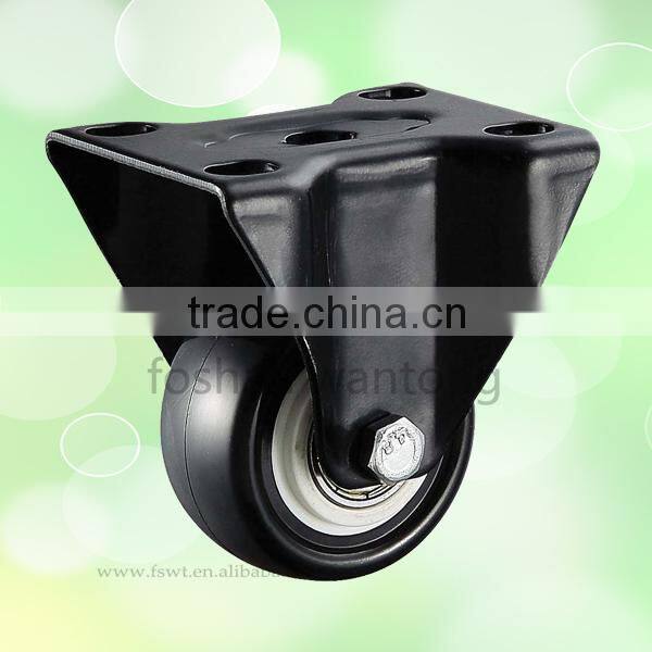 2.5 inch Suitcase Caster With Total Brake, PU Furniture Caster