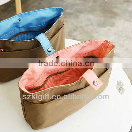 Travel Toiletry Cosmetic Bag Sets, 2013 Shenzhen Insert Purse Cosmetic Storage Organizer Handbag