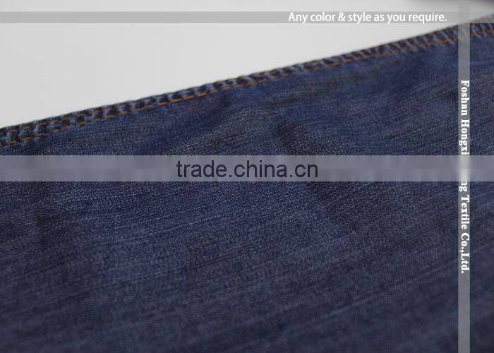Wholesale large quantity supplier Plain pure 100% Tencel cotton denim fabric for jean garment