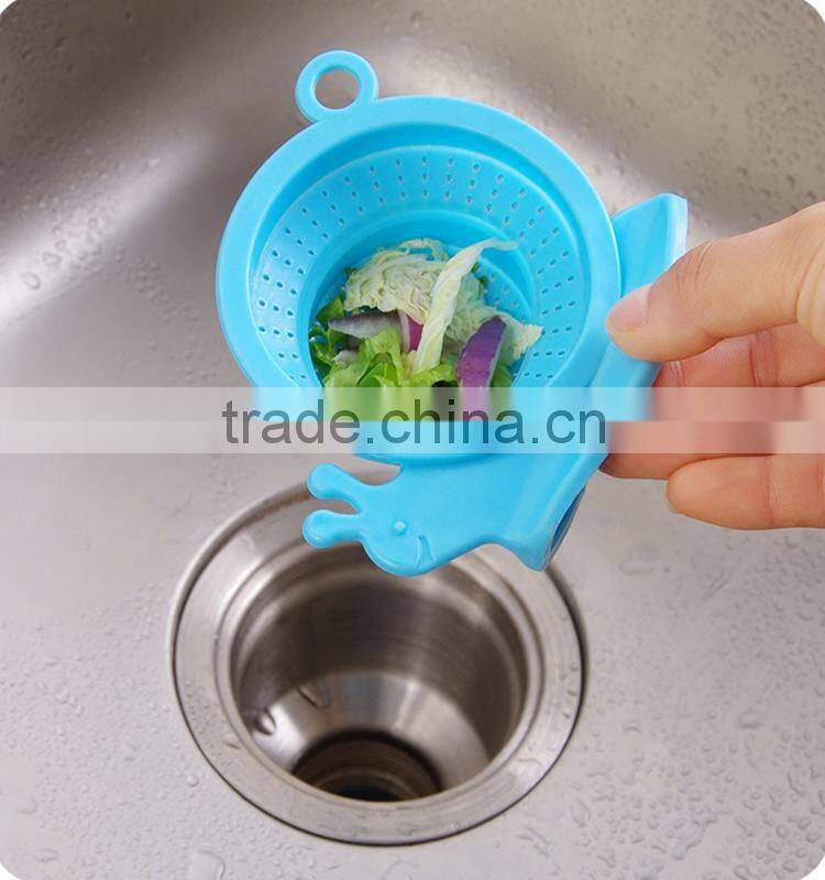 Silicone material cheap funny cartoon lovely bathroom floor drain promotional