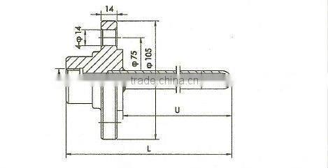 HUIKUI Thermowells rtd thermoucouple Protecting tube