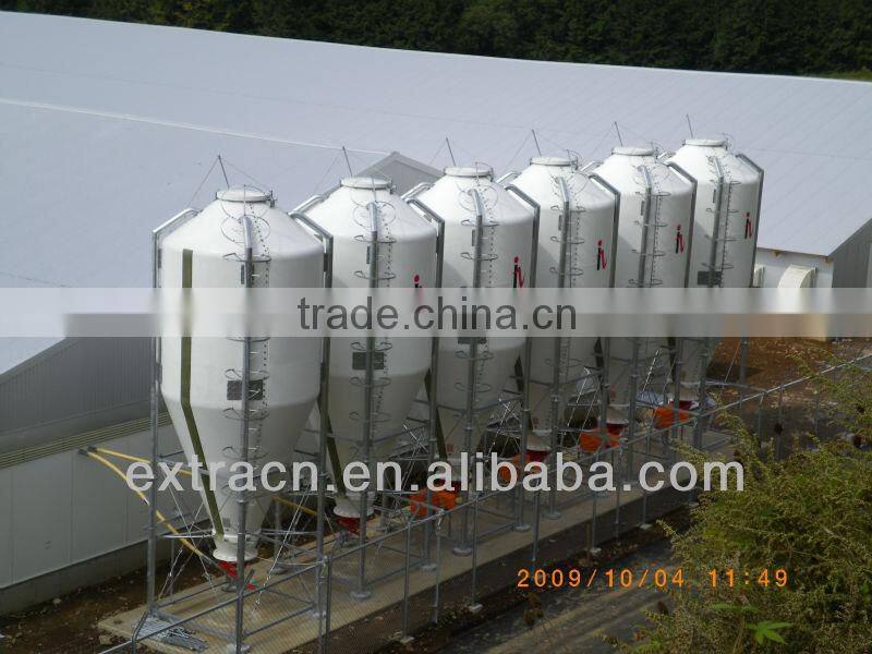 Fiberglass silo for layer feeding equipment
