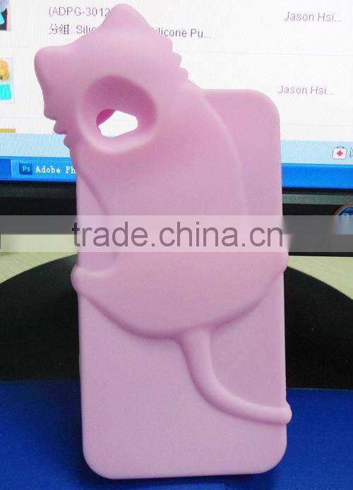 Carton Silicone Animal Case for iPhone 4S