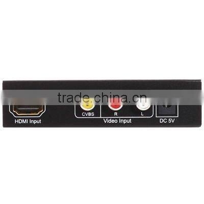 AV+HDMI to HDMI converter support AV input PAL/NTSC